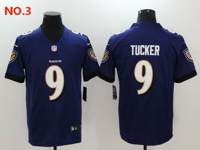 Men's Baltimore Ravens 9 Justin Tucker Jesey NO.3;